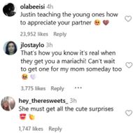 Fans react to Justin Bieber's post. (Image via Instagram/@justinbieber)